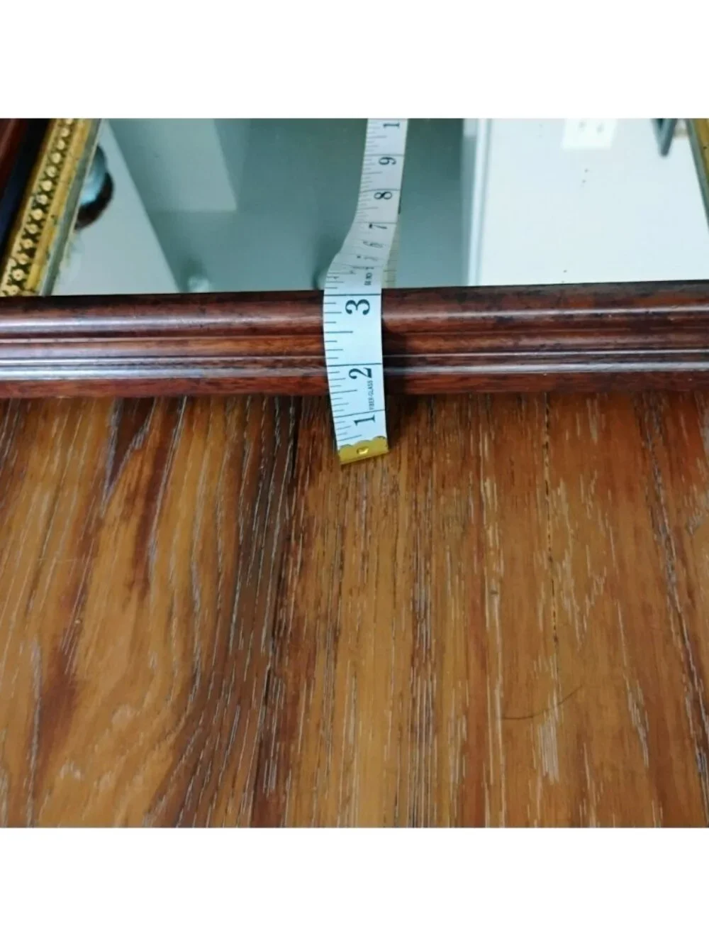 Antique Eastlake Victorian Mirror, Ornate Gold Gilt Walnut Wood Frame 16